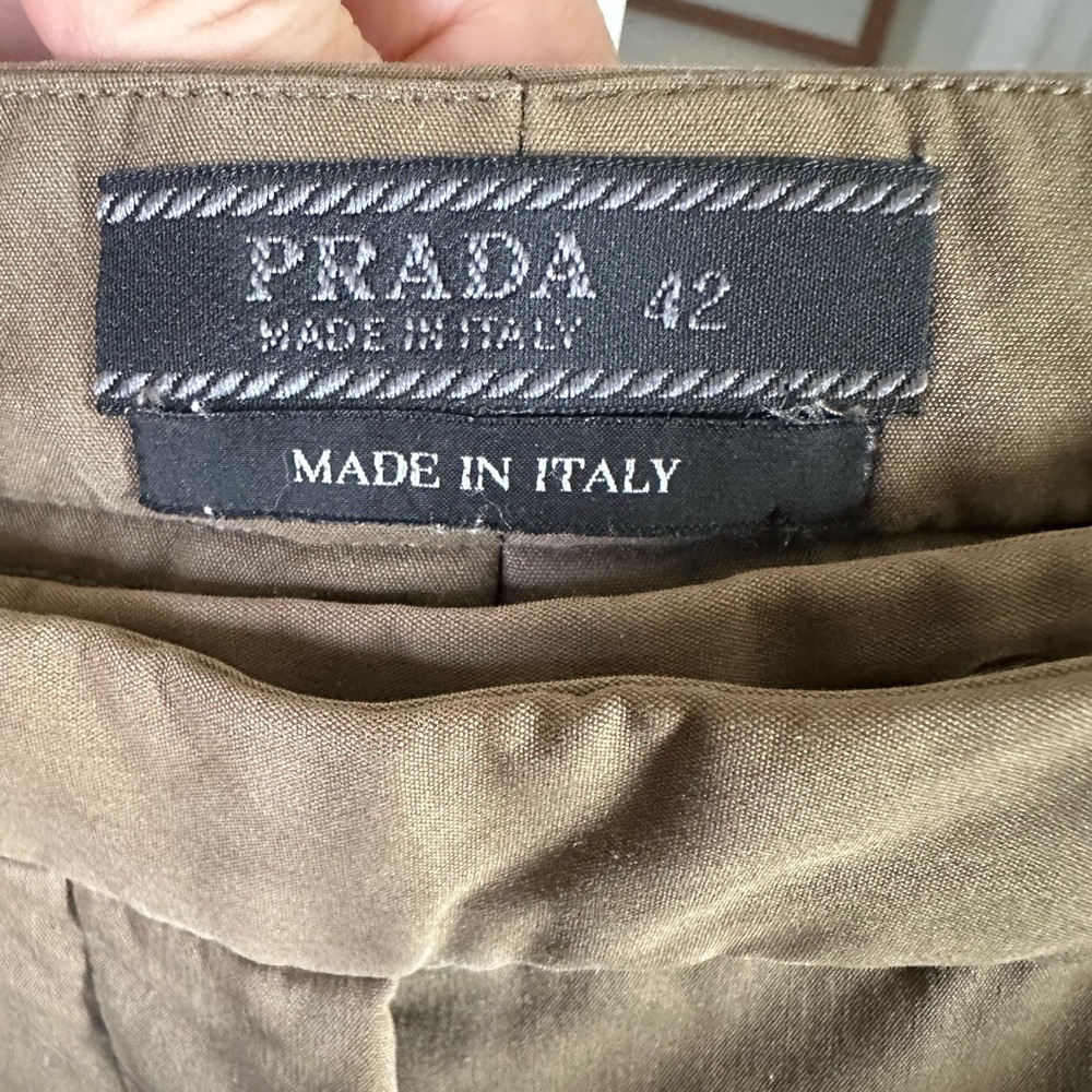 Prada - Vintage Boot-cut, Low-rise Pants - Picture 3 of 5